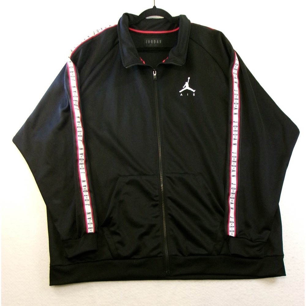 Jordan Jumpman Air Mens 3XL Black Full Zip Track Jacket AQ2691-010